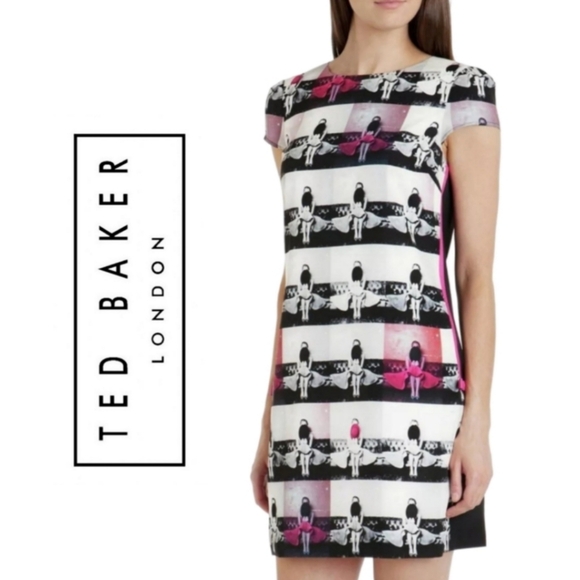 Ted Baker London Dresses & Skirts - XXS TED BAKER LONDEN Rowzey Mod PRINTED Tunic Dress XXS/Ted Size 0